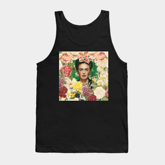 Frida Kahlo Biography Tank Top by Maja Wronska